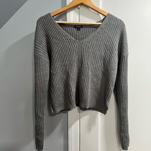 Wild Fable Heather Gray Knit Top